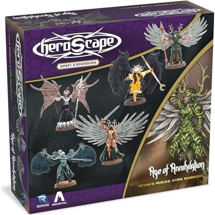 Renegade Heroscape Erweiterung Revna's Rebuke: Kyrie Warriors Army, 5 hochdetaillierte, vollständig montierte Miniaturen, englische Version – Bild 1