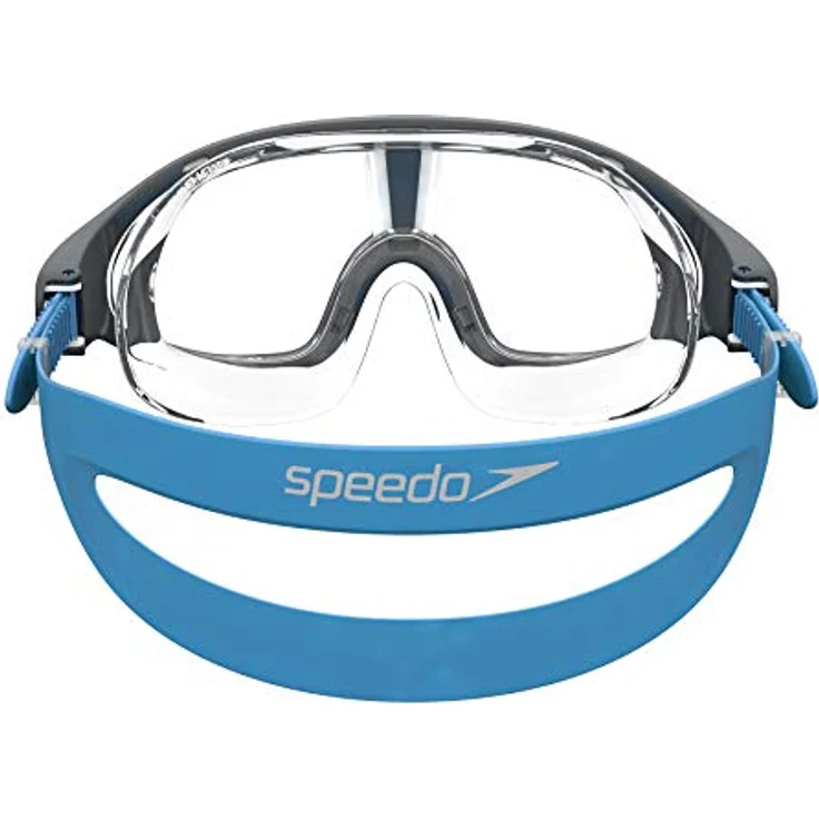 Speedo Unisex Erwachsene Biofuse Rift Mask Schwimmbrille, Bondi-Blau/Weiß, Einheitsgröße – Bild 4