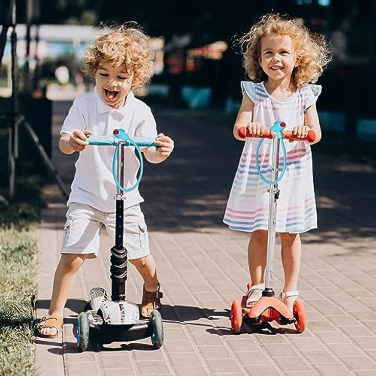 relaxdays Kabelschloss für Kinder, sicheres Fahrradschloss in Blau mit wetterfester Ummantelung und Schlüsselbetrieb – Bild 3