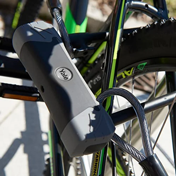 YALE -Sicherheitskabel 1200 mm - YC1/10/120/1 - Flexibles Stahlkabel - Leichtes Zubehör und zusätzliche Sicherheit für Ihr Fahrrad – Bild 4