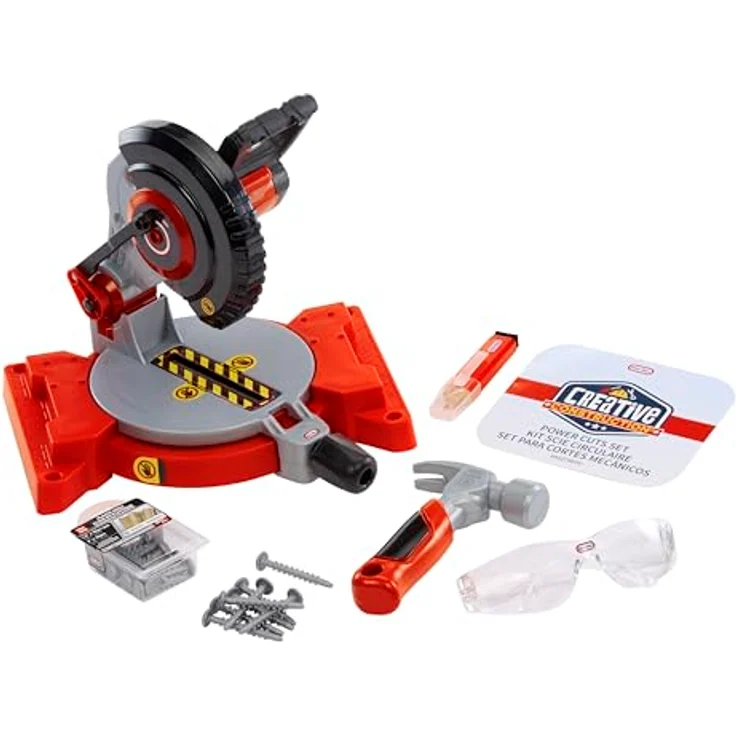Little Tikes® Kinder-Säge Creative Construction - Kappsäge mit realistischen Werkzeugelementen, inklusive Schutzbrille und abwischbarem Marker – Bild 3