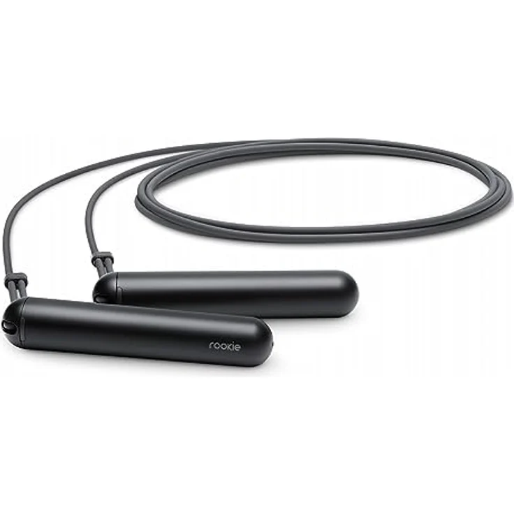 TANGRAM Smart Jump Rope Rookie (Black), mit Bluetooth Verbindung zur SmartRope-App, einstellbar und langanhaltende Knopfzellen-Batterie – Bild 2