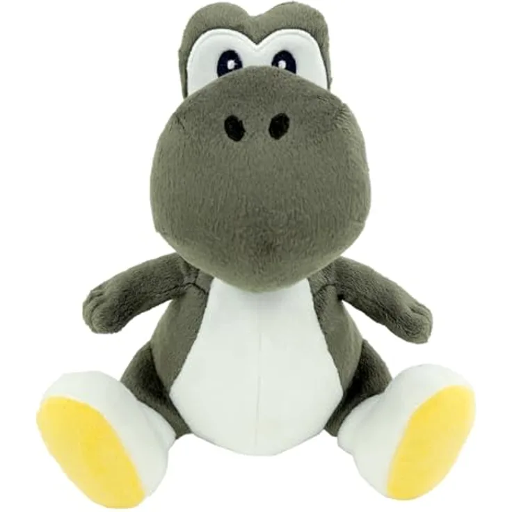The Other Together Plus – Super Mario – Schwarzer Yoshi Plüschtier, 20 cm, offiziell lizenziert
