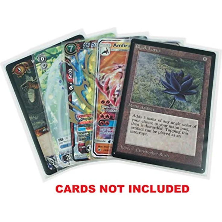 Arkero-G 50 Standard Matt Card Sleeves Transparent / Clear Kartenhüllen z. B. für MTG Magic & Pokemon Karten – Bild 3