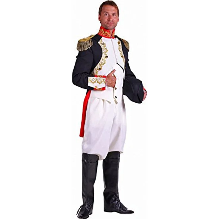 Thetru Napoleon Kostüm (M), dreiteiliges Ensemble aus 100% Polyester für historische Nachstellungen und Kostümpartys – Bild 2