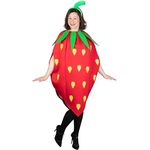 mica Festival Kostüm - Erdbeere - für Erwachsene - Einheitsgröße