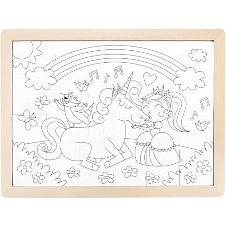 Hape E1642 Puzzle, Mehrfarbig - Förderung der Hand-Auge-Koordination und Kreativität – Bild 3