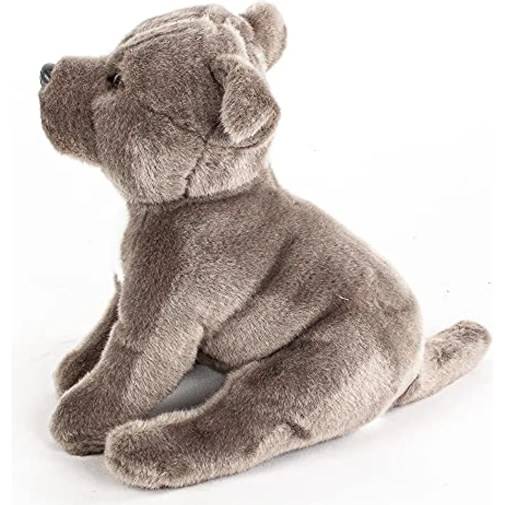 Teddys Rothenburg Kuscheltier Hund grau 30 cm American Staffordshire Terrier Plüschtiere Hunde Pitbull, kuschelweicher Plüsch, hochwertige Verarbeitung – Bild 3