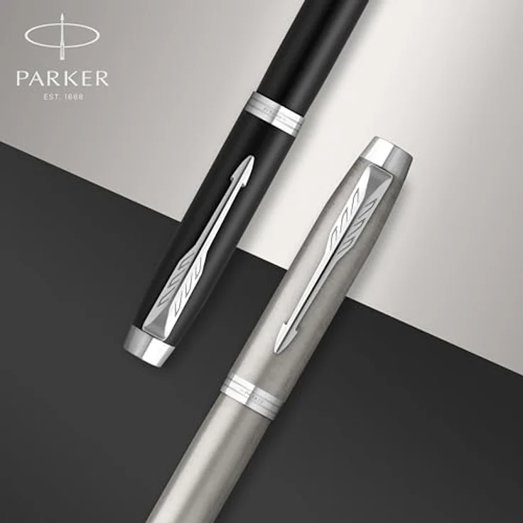 Parker Pen IM Matte Black CT, Tintenroller mit glatter Rollerball-Spitze, schwarz – Bild 5