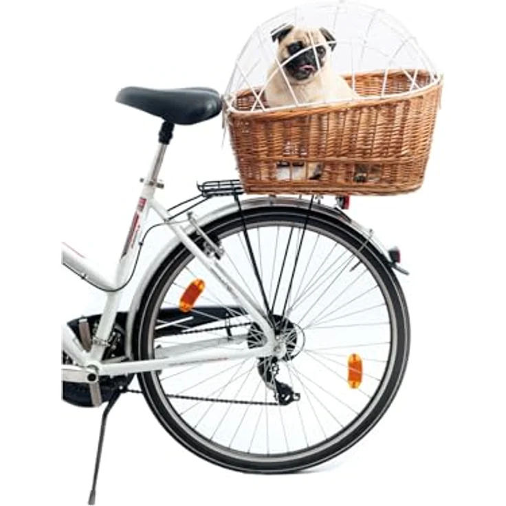Aumüller Fahrrad-Tierkorb mit Halter - Gepäckträgermontage – Bild 3