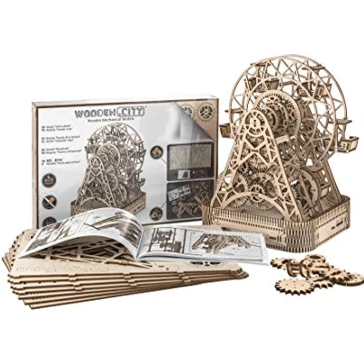 modell-Bausatz Riesenrad Holz natur 429 Teile – Bild 9