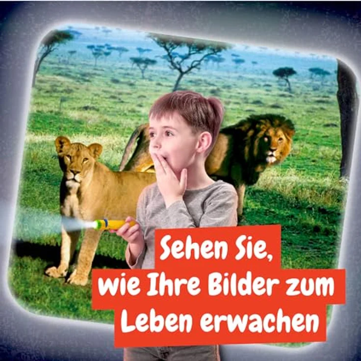 Science4you Tier Taschenlampe, Projektor Lampe mit 24 Bildern und A2-Tierposter, Lernspielzeug für Kinder ab 4 Jahren – Bild 4