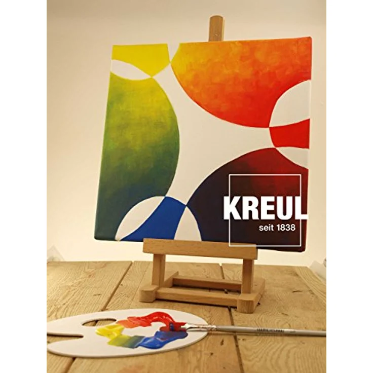 KREUL Solo Goya Acrylic Set, 10 Farben je 100 ml, cremige Acrylfarbe in Studienqualität, wasserbasis, schnell trocknend, gut deckend, wasserfest – Bild 2