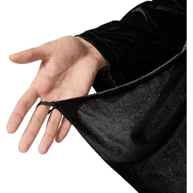 dressforfun Fledermaus Kostüm Damen und Herren, Tierkostüm für Erwachsene, Halloween Karnevalskostüm, schwarzes Kleid mit Fledermausflügeln - M – Bild 5