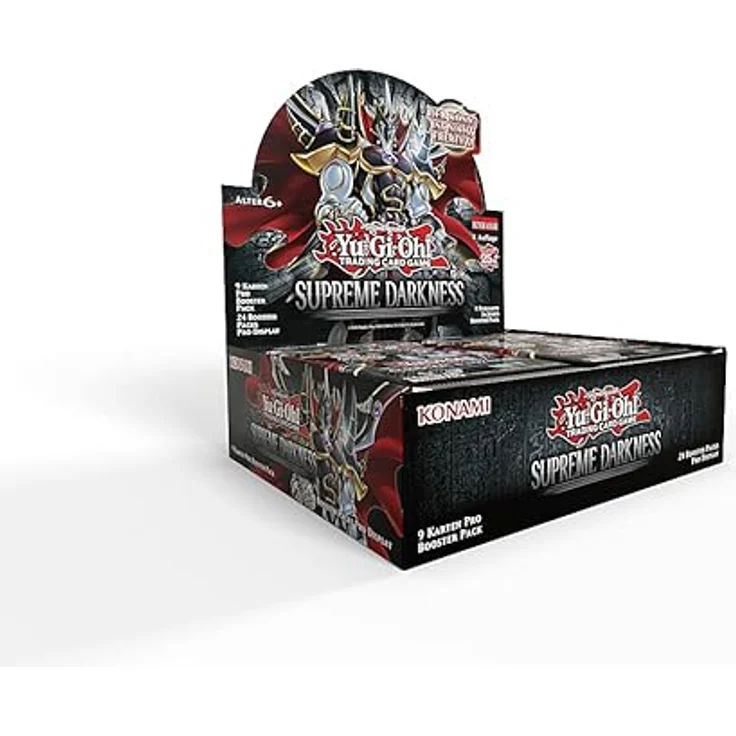 Yu-Gi-Oh! TRADING CARD GAME Supreme Darkness Display – 1. Auflage – Deutsche Ausgabe, Sammelkarten mit brandneuen „bösen HELDEN“-Monstern und Fokus auf Synchrobeschwörungen – Bild 1
