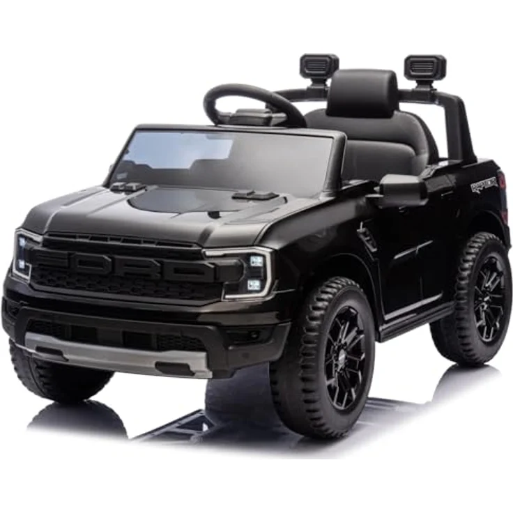 Sun Baby Ford Raptor Kinder Elektroauto, SUV mit 12V Akku, Fernbedienung, MP3 Sound, ab 3 Jahren, schwarz – Bild 1