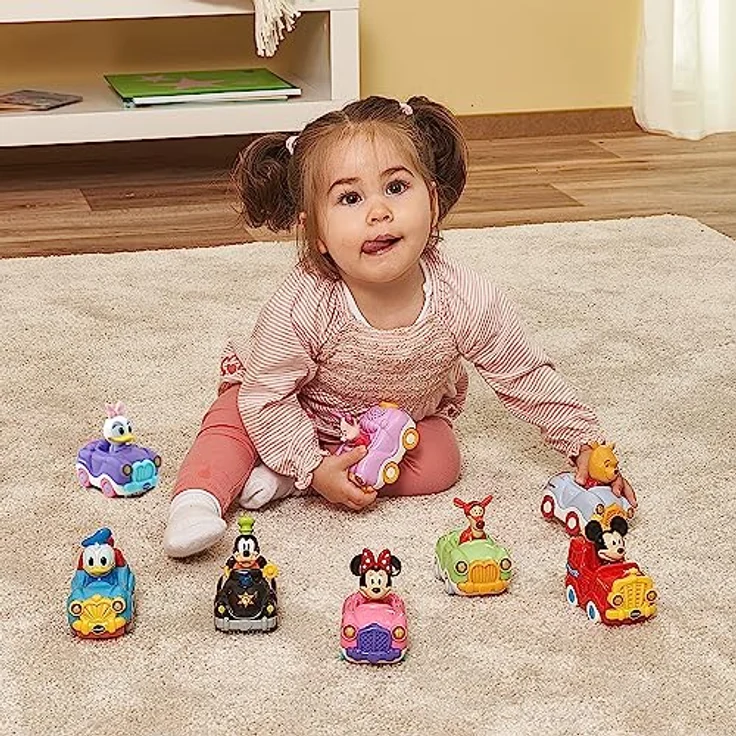 Vtech® Tut Tut Baby Flitzer 3er-Set, Disney Mickey, Minnie, Daisy mit Originalstimmen, blinkenden Scheinwerfern und Melodien – Bild 7