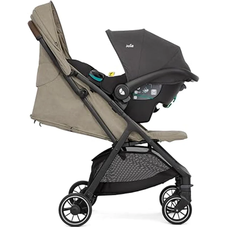 joie Reisebuggy & Sportwagen Pact Pro, 3-in-1 Kompaktbuggy bis 22 kg, nur 6,3 kg leicht, Liegeposition, inkl. Transporttasche, Adapter & Regenschutz - Oak – Bild 8