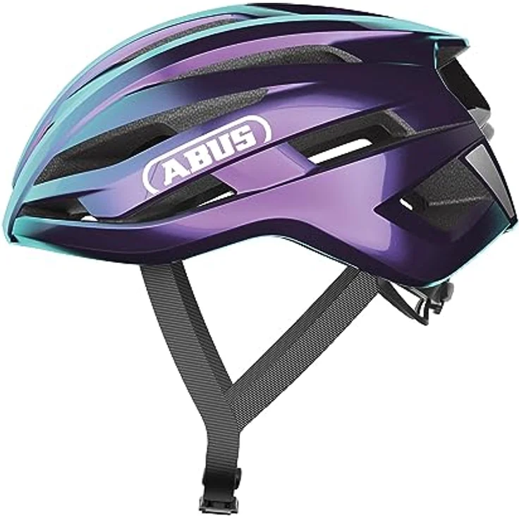 ABUS StormChaser Ace Fahrradhelm, Flip-Flop Purpur, Größe M (54-58 cm) – Bild 1