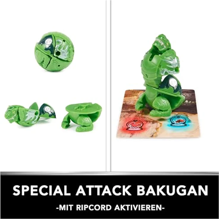 BAKUGAN Training Set mit Titanium Trox, Dino-Clan-Motiv, individualisierbare Actionfigur, Sammelkarten und Spielset für Jungen und Mädchen – Bild 3