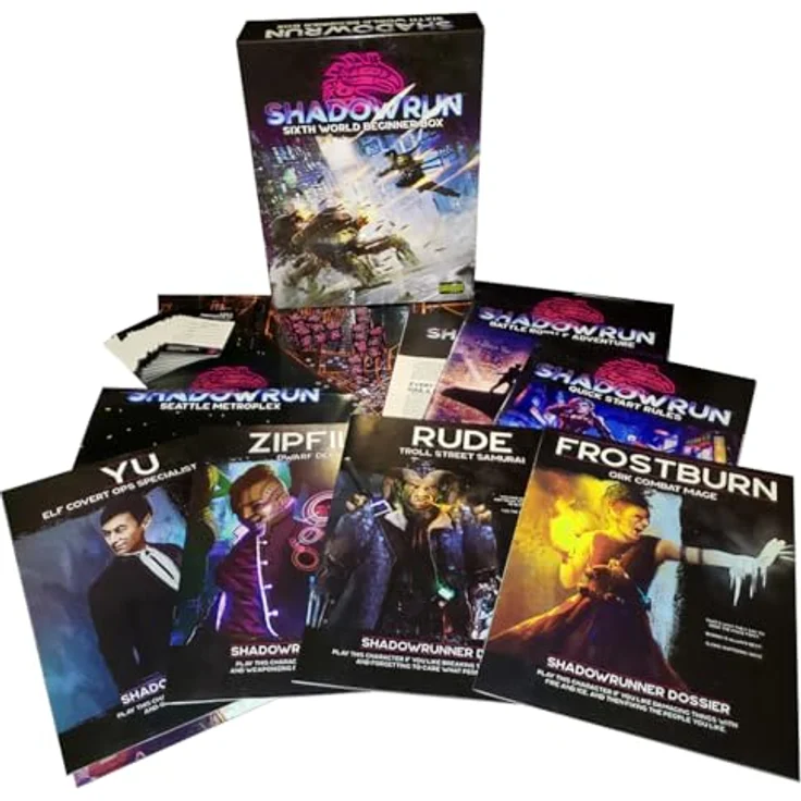 Catalyst Game Labs Shadowrun Sixth Ed Beginner Box - Tabletop-Rollenspiel für Einsteiger, englische Edition – Bild 3