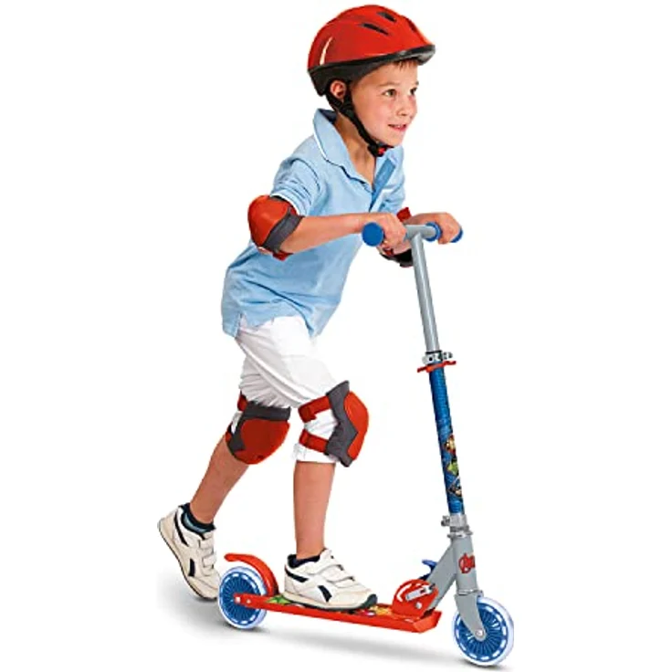 Mondo 28681 Klappbarer Roller AVENGERS 2022, Verstellbarer Lenker bis 78 cm, klappbar für einfachen Transport, für Kinder ab 5 Jahren, Tragfähigkeit 50 kg – Bild 7