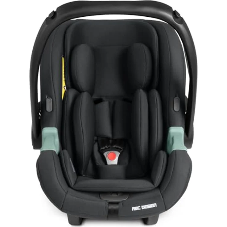 ABC Design Babyschale Tulip i-Size - Ab Geburt bis 15 Monate - Inkl. Sonnenverdeck & Sitzverkleinerer - Schwarz – Bild 2
