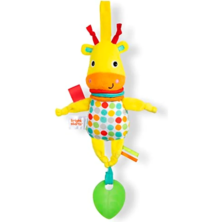 Bright Starts Pull, Play 'n Boogie Plüschgiraffe, erweiterbarer Körper mit fröhlichen Melodien, für Neugeborene und älter – Bild 1