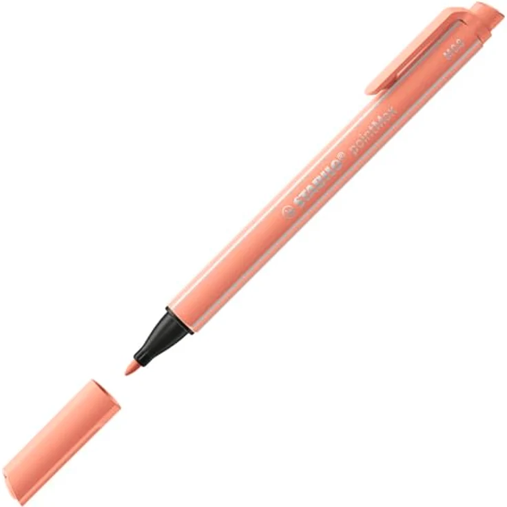 STABILO Faserstift STABILO pointMax Filzstift - 0,8 mm - 12er Set, robuste Nylonspitze, handliche Stiftlänge - blau – Bild 4
