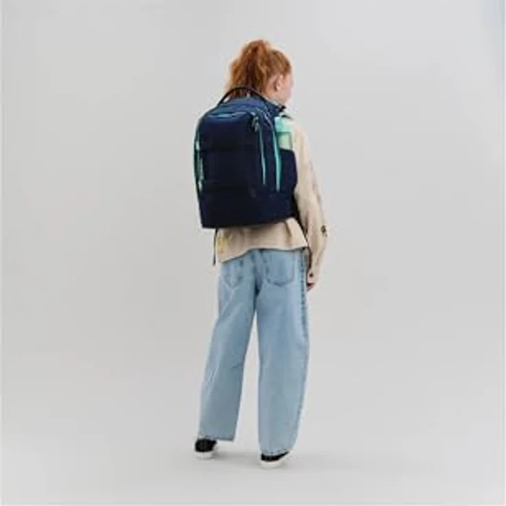Satch Pack Ergonomischer Schulrucksack 30L Stauraum, Ocean Mint - Blau, für ab 5. Klasse mit Organisationsfächern – Bild 5
