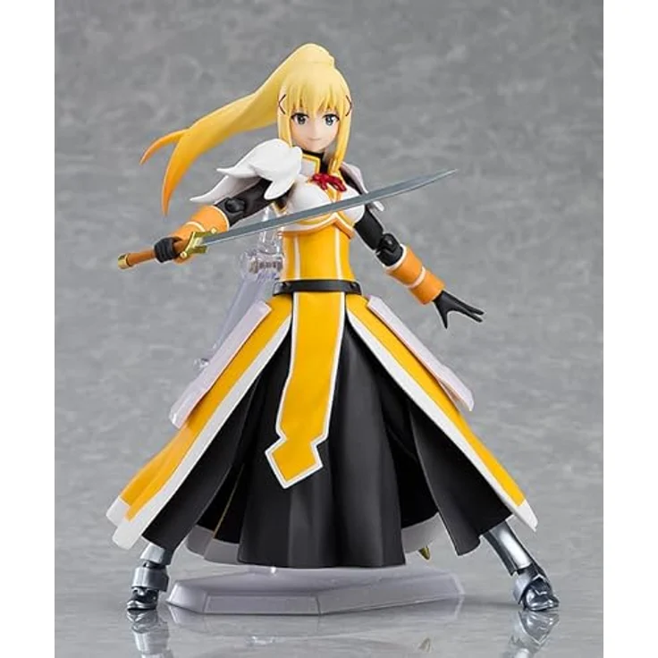 Max Factory Kono Subarashii: Sekai ni Shukufuku Wo!: Darkness Figma Actionfigur mit beweglichen Gelenken, drei Gesichtsplatten, Schwert und beweglichem Ständer – Bild 2
