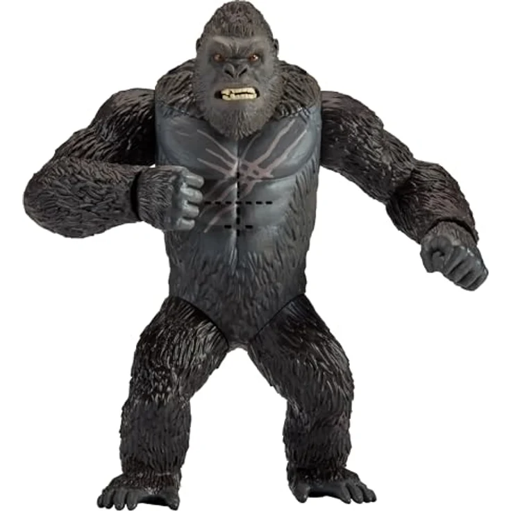 MonsterVerse Godzilla x Kong: The New Empire, 7-Inch Battle Roar Kong Action Figure, Authentisches Sammlerstück mit beweglichen Gelenken, geeignet für Kinder ab 4 Jahren – Bild 2