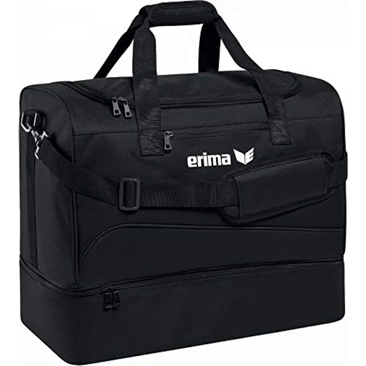 Erima Club 1900 2. 0 Sporttasche mit Bodenfach schwarz, L 60 x 33 x 45 cm (89 Liter) – Bild 2