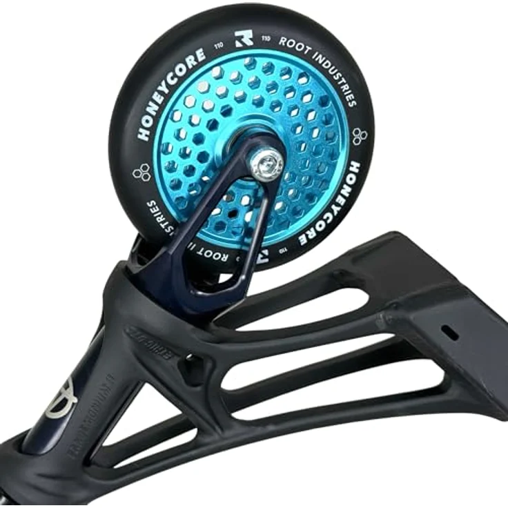 Root Industries Honeycore Stunt-Scooter Rolle 110mm SkyBlau/PU Schwarz, Leichtgewichtige Waben Struktur – Bild 3