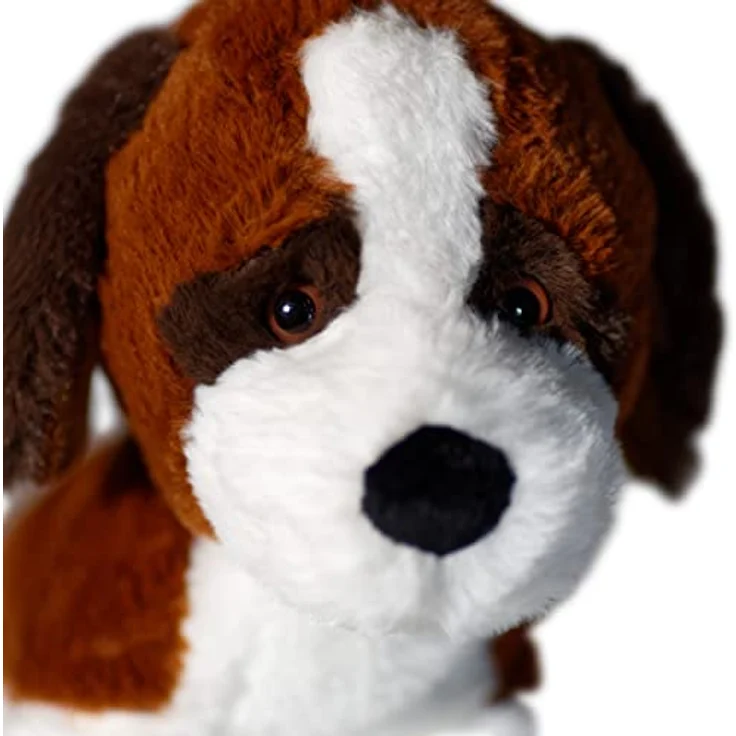 Mollis Kuscheltier - Kuschelhund - 30 cm - Plüschtier-Hund - Kinder-Kuscheltier - weiches Stofftier für Kinder und Babys (Bernhardiner) – Bild 3