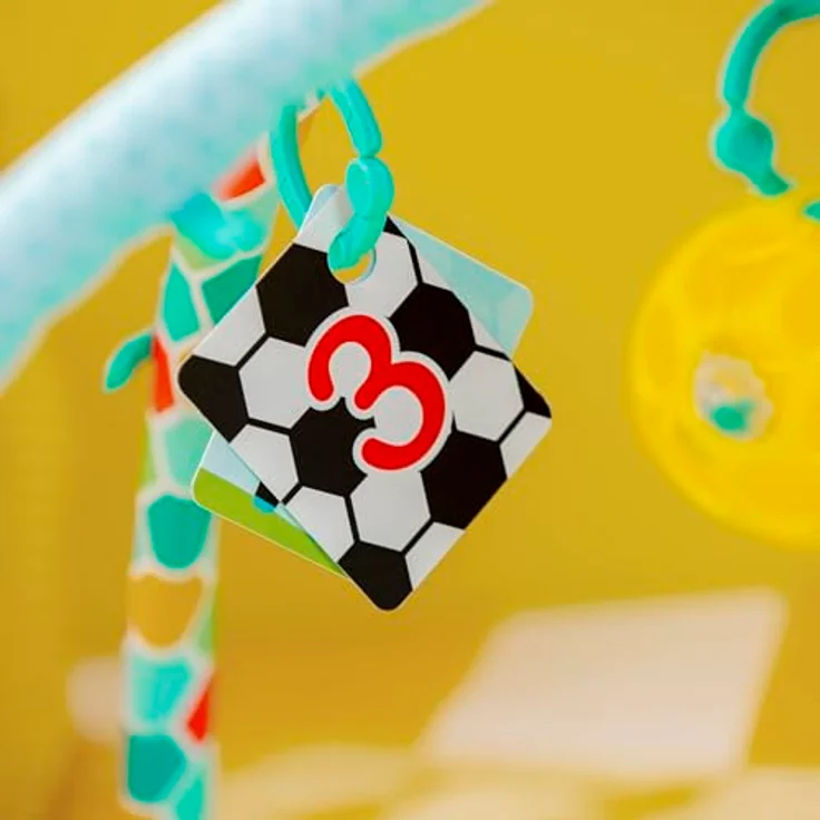Bright Starts Grip & Kick Activity Gym, Spielbogen mit Licht- und Soundeffekt, abwaschbare Matte, 30 Melodien, für Neugeborene – Bild 13
