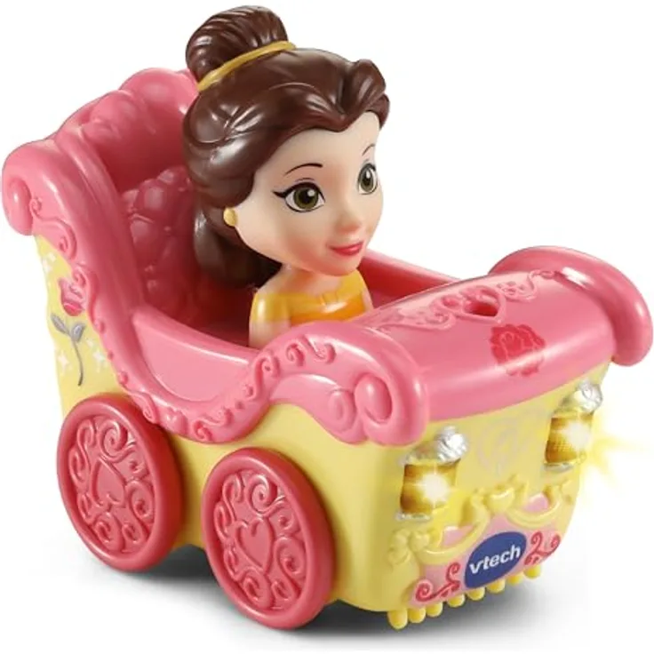 VTech Baby TUT TUT Flitzer - Belles verzauberte Kutsche mit Originalstimme, kindgerechten Melodien und Geräuschen, kindersicherem Batteriefach