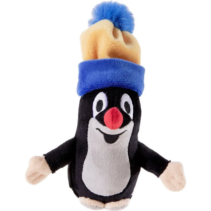 Heunec® Kleiner Maulwurf mit Mütze, Kuscheltier, 18 cm, GRS-zertifiziertes Material, weich – Bild 1
