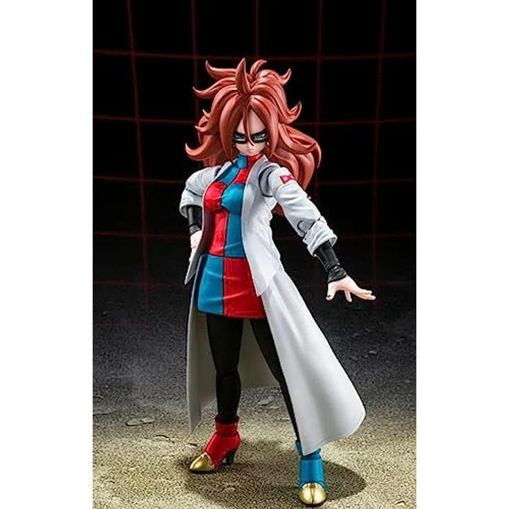 Bandai Tamashii Nations Dragonball FighterZ S.H. Figuarts Android 21 Actionfigur, 15 cm, Schwarz – Bild 2