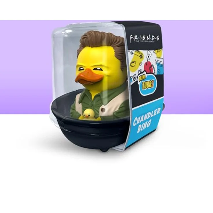 TUBBZ Kleine Chandler Bing Sammelbare Vinyl-Gummientenfigur, 5 cm groß, Offizielles Friends Merchandise – Bild 2