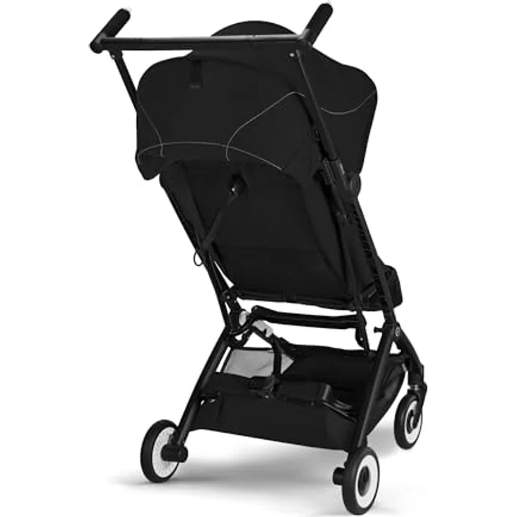 Cybex Gold Kinderwagen LIBELLE, ultraleicht (6 kg), handgepäcktauglich, Einhand-Gurtsystem, Magic Black – Bild 3