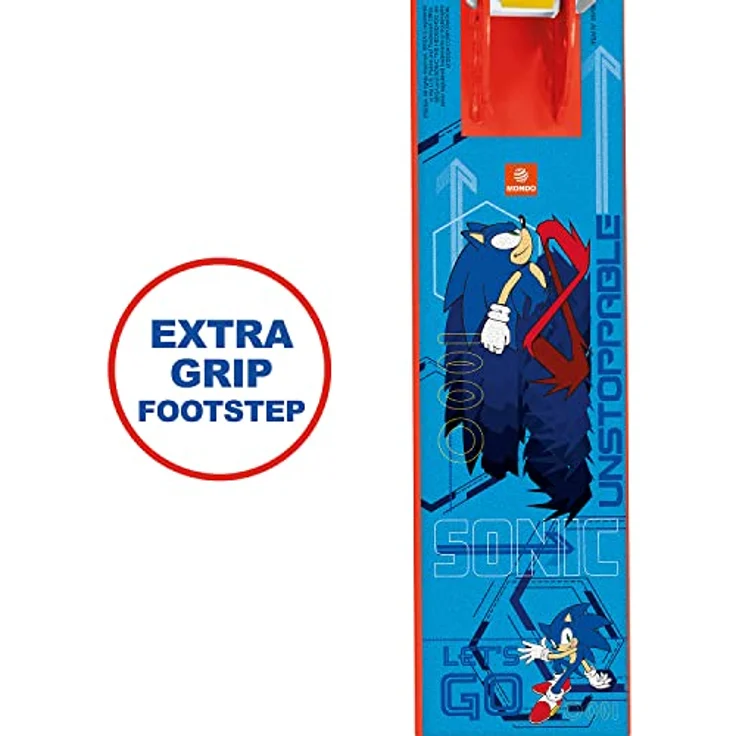 Mondo Toys - Aluminiumroller SONIC für Jungen / Mädchen - verstellbarer Lenker - 2 Räder - 28708, blau – Bild 3