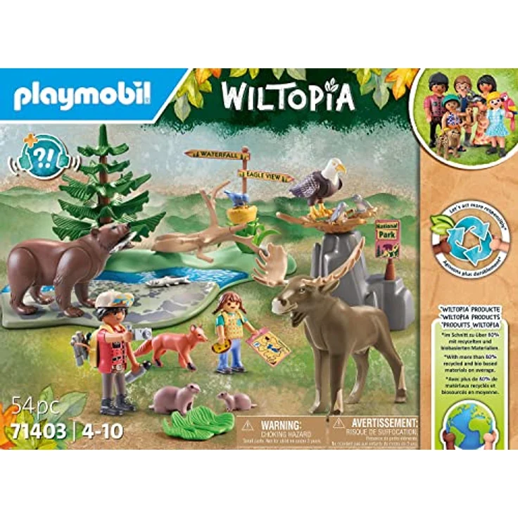 Playmobil® Konstruktions-Spielset Wiltopia - Abstecher zu den Tieren Nordamerika (71403), Wiltopia, (54 St), teilweise aus recyceltem Material – Bild 5
