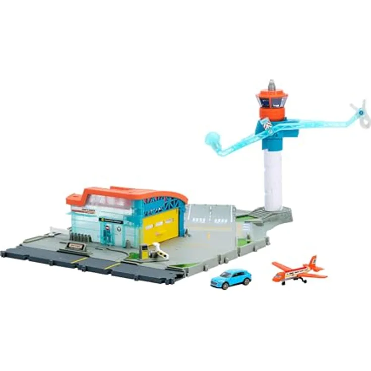 Matchbox Abenteuer Flughafen, Spielset mit Die-Cast-Audi und Flugzeug, kreativer Spielspaß