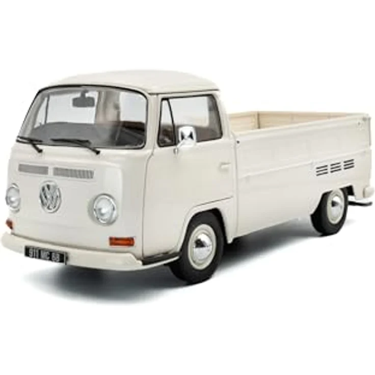 Solido 1:18 VW T2 Pick up, Modellfahrzeug aus hochwertigem Die-Cast, Weiß, 1968 – Bild 1