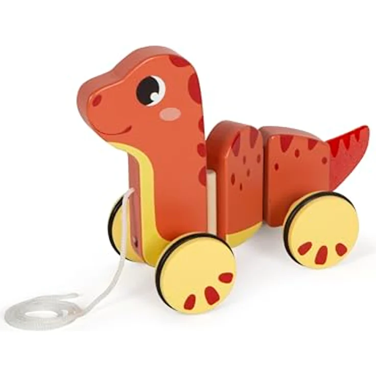 Small Foot Pull-Along Toy "Dino", Babyspielzeug mit niedlichem Dino-Design – Bild 1