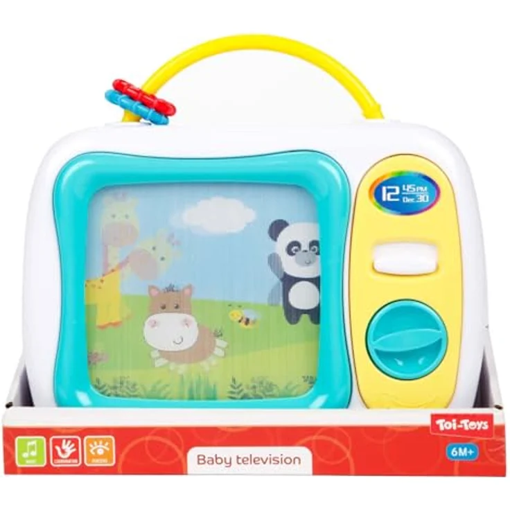 Toi-Toys Little Stars Baby Television, Tiere mit Geräuschen und Ein/Aus-Schalter, für 6 Monate und älter – Bild 2