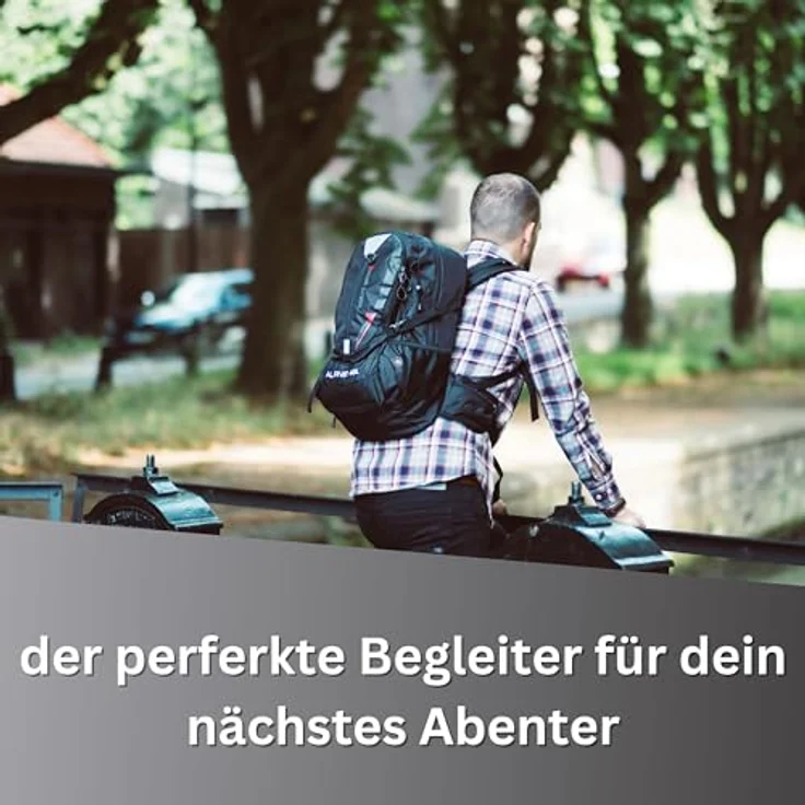 NOWI Wanderrucksack 40L, Outdoor-Rucksack mit Regenhülle, ergonomisch, in Blau, Pink, Limette, Navy, Olive und Schwarz – Bild 3
