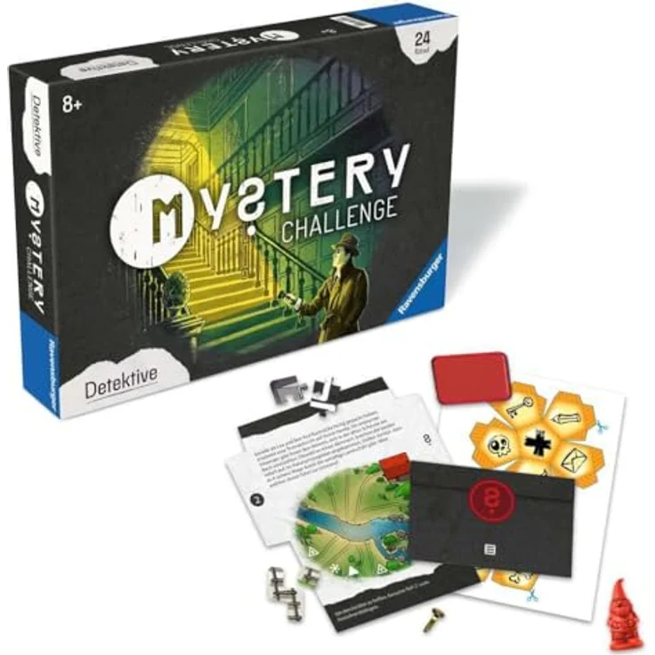 Ravensburger Mystery Challenge Detektive, 24 Rätsel für EXIT-Begeisterte ab 8 Jahren, Spielsprache Deutsch, inklusive Bastelelementen und Tipps – Bild 3