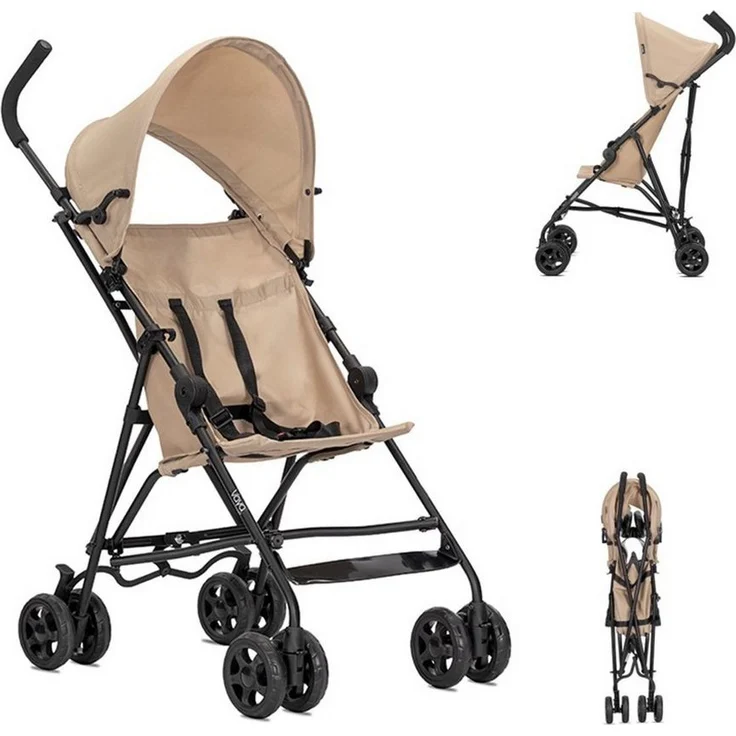 Lorelli Buggy Vaya, verstellbares Sonnendach, klappbar, 5-Punkt-Sicherheitsgurt, ergonomischer Griff, für Kinder bis 15 kg
